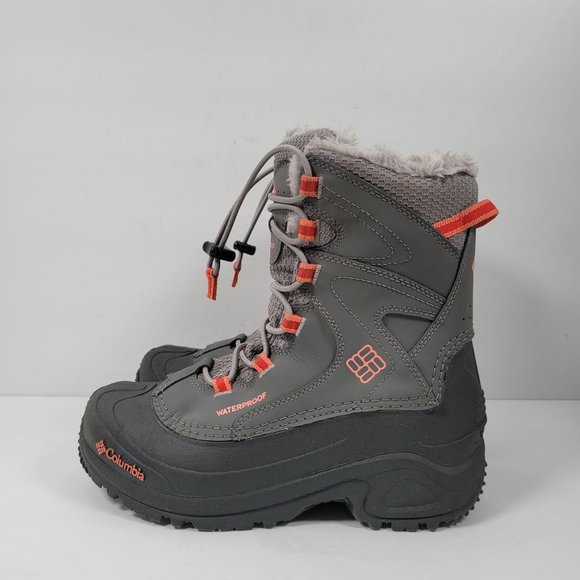 Columbia Arctic Trip Omni Girl's Waterproof Gray Snow Boots BY1333-060 US Size 5 - Picture 2 of 10